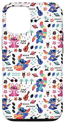 iPhone 12/12 Pro Disney Stitch and Angel Vacay Mode Print Case
