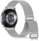 Meliya 20mm Métal Bracelet Compatible pour Samsung Galaxy Watch 4/5/6/7/Active 2 40mm 44mm, Acier Inoxydable Réglable, Bracelet de Remplacmet avec Samsung Watch 5 Pro/4 Classic/6 Classic, Argent
