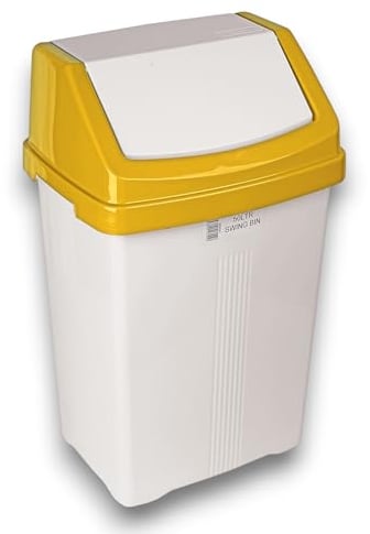 Robert Scott Swing Top Bin 50 Litre Capacity (Yellow)