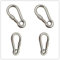 JT-HLM 4pcs 304 Stainless Steel Multi-Use Carabiner Clips, Mountaineering Bbuckle With Nut，Spring Snap Wire-gate Hook with Spring Clip for Dog Leash, Bag pack, Keyring for Indoor & Outdoor (M5X50)