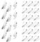 Winmau Rhino Kite White Dart-Flights, 10 Sets pro Packung (insgesamt 30 Dart-Flights)