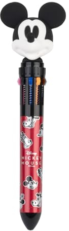 Grupo Erik 10 In 1 Ballpoint Pen With 3D Mickey Topper, Multi Colour Pen | Mickey Mouse Gifts, Disney Merchandise, Disney Gifts