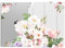 TiMOVO Funda Tableta para Nuevo iPad 9ª Generación 2021/iPad 8ª Generación 2020 10.2, Cubierta Trifold con Posterior Transparente TPU con Auto Sueño/Estela para iPad 7ª Gen 10.2 2019, Ramo de Flores
