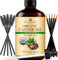 Handcraft Blends Cold-Pressed Organic Castor Oil in Glass Bottle with Lash Brushes - 118 ml - 100% Pure and Natural - Premium Grade Carrier Oil for Hair Growth, Eyelashes and Eyebrows - Hair and Body