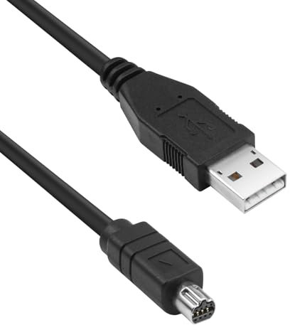 Toxaoii Câble USB de transfert de données UC-E1 pour appareil photo Nikon Coolpix 880, 885, 990, 995, 4300, 4500, 5000, 5400, 5700, 8400, 8700, 9900 (1,3 m)
