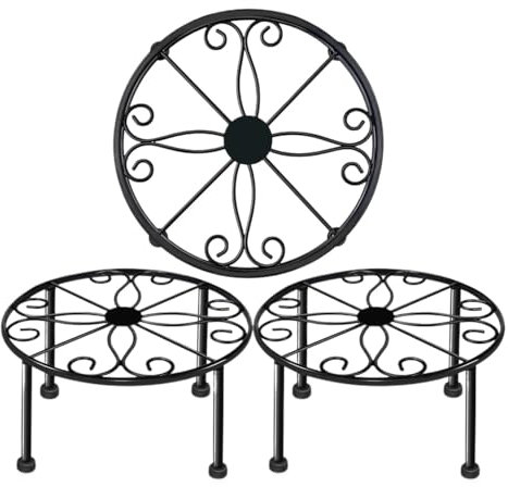 Pflanzenregal Blumentreppe Blumenständer Metall Anlage Steht Eisen Blumentopf Regal Runde Unterstützt Display Rack Für Indoor Outdoor Pflanzenständer Blumenregal Blumenbank