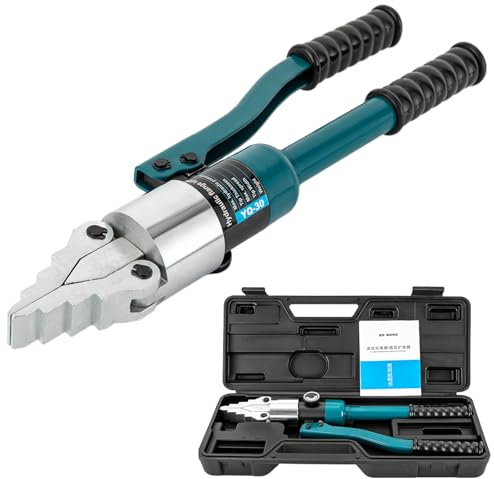 VonVVer 8T Hydraulischer Flanschspreizer Max. Spreizweite 30mm - Hydraulik Flansch Spreizer Manueller Flanschspalter Spreader Trenner Flansch Streuer Spreizer Hydraulikspreizer für Spreizen(Blau)