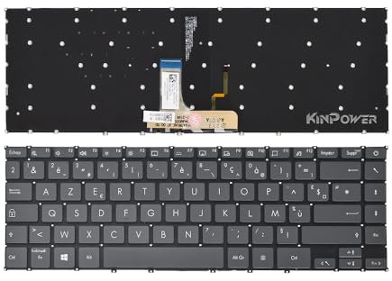 KINPOWER Clavier Azerty Français Compatible avec ASUS UX325E BX325 avec Rétroéclairage