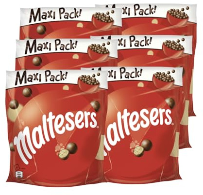 MALTESERS 6x 300g Schokokugeln Malzfüllung mit Milchschokoladenüberzug Schokolade