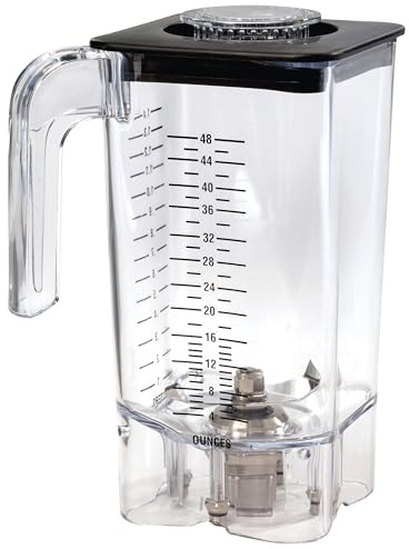 Hamilton Beach Commercial Eclipse High-Performance Blender BPA-Free Copolyester Container, 48 oz / 1.4 L Capacity, Replacement Jar, Fit Blenders HBH750, HBH755, and HBH755R, NSF Certified, 6126-750R