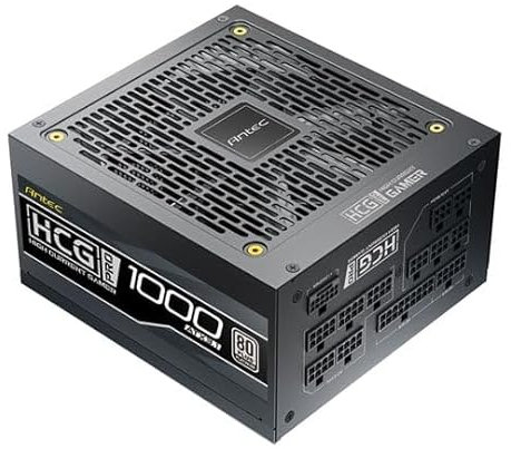 Antec HCG1000 Pro Platinuium - Fuente de alimentación PCIe 5 ATX3.1 totalmente modular de 1000 W 80+ Platinum