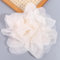 Generic Lot de 2 grandes broches en organza faites à la main en dentelle et organza pour décoration de vêtements (beige, blanc, noir, rouge, rose)