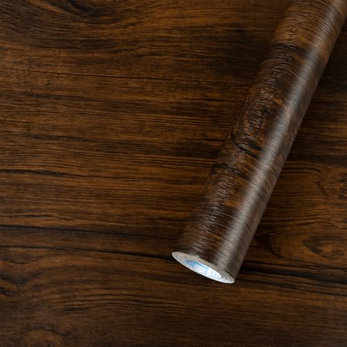 Fantasnight Sticky Back Plastic Wood Effect Self Adhesive Vinyl | 40 X 300cm Peel and Stick Wallpaper Waterproof Vinyl Film Decorative Furniture Stickers for Wardrobe Wall Countertop