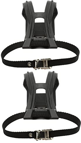 BESTonZON Fahrradpedal Zehenclip Rutschfester Pedalgürtel Aus Langlebigem Material Mit Verstellbarem Riemen Für Rennräder Und Heimtrainer