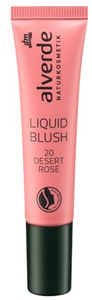 alverde NATURKOSMETIK Blush Liquid Blush 20 Desert Rose, 15 ml