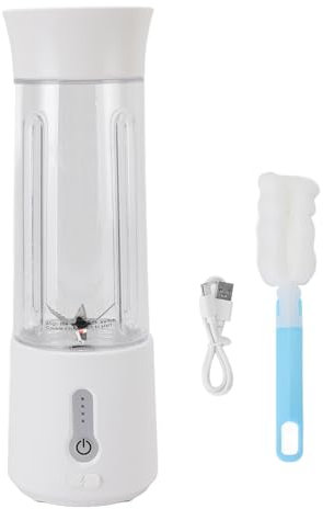 Blender portable de 500 ml avec 6 lames en acier inoxydable, USB rechargeable One Click Mini Blender 4000mAh Battery Juicer Cup pour voyager extérieur