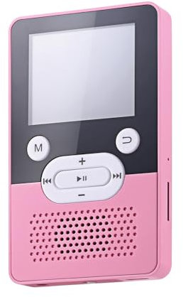 KIXZSAZ Lettore MP3 3,5 mm Bluetooth compatibile Ricaricabile HiFi Video Radio MP4 E-book Registrazione vocale Temporizzazione Sport Musica, Rosa 4G