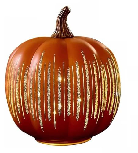 Twinkle LED Light Pumpkins Timing Halloween Pumpkin Lampe Ornament (A)