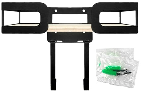 Ironing Board Holder | Space Saving Organisation – Storage Rack for Ironing Iron for Accessories Clothes Cables Bathroom Living Room Apartment