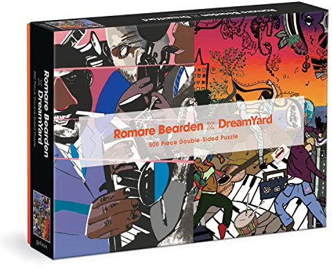 Galison 9780735375475 Romare Bearden x DreamYard Double-Sided Jigsaw Puzzle, Multicoloured, 500 Pieces