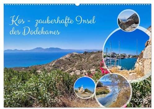 Kos - zauberhafte Insel des Dodekanes (Wandkalender 2026 DIN A2 quer), CALVENDO Monatskalender: Beliebte Urlaubsinsel in der Ägäis (CALVENDO Orte)