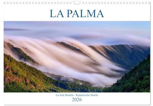 La Palma - La Isla Bonita - Kanarische Inseln (Wandkalender 2026 DIN A3 quer), CALVENDO Monatskalender: Die schönste der Inseln der Kanaren in 12 fantastischen Landschaftsbildern (CALVENDO Natur)