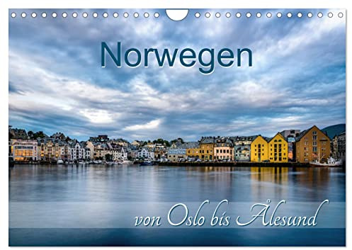 Norwegen von Oslo bis Ålesund (Wandkalender 2026 DIN A4 quer), CALVENDO Monatskalender: Heimatland der Fjorde (CALVENDO Orte)