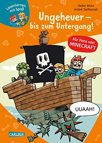 Minecraft 4: Ungeheuer – bis zum Untergang!: Einfach Lesen Lernen | Erstlesebuch für Jungen und Mädchen der 1. Klasse mit vielen Bildern und Leseurkunde - 3. Lesestufe (4)