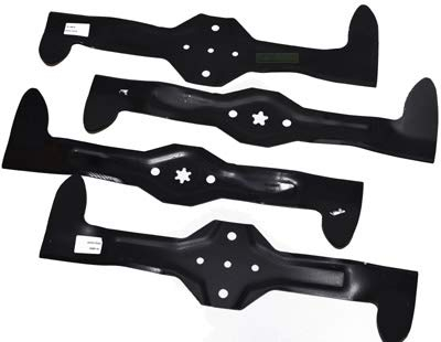 4 X 46,4 CM lames pour tondeuses (2 X droite + 2 X gauche) pour HUSQVARNA PARTNER MCCULLOCH Rally Electrolux Jonsered Craftsman Yardpro AYP Bernard Hurricane Uniropa 186385, 186386, 186387, 186388