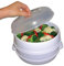 Maxell Power CE OLLA PARA MICROONDAS DOBLE PRESION COCINAR AL VAPOR SIN ACEITE SANO MICROVAP