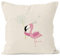 MoonWorks Kissen-Bezug Flamingo Pusteblume Dandelion Kissen-Hülle Deko-Kissen Baumwolle Natur Unisize