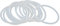 X AUTOHAUX Silicone O-Rings, 50mm OD 43.8mm ID 3.1mm Width VMQ Seal Gasket for Compressor Valves Pipe Repair, White, Pack of 10