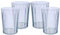 Harfield Tableware Antibacterial Fluted 250ml Tumblers Set of 4 Shatterproof Reusable Polycarbonate Cups