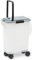 PetFusion BetterBin Portable Litter Storage Bin Container (16.5 x 11.7 x 19 lwh) | Holds up to 25 lbs/10 Gallons; Great for Dry Dog & Cat Food | Adj Spout, Back & Top Handles, Heavy Duty Wheels