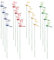Tomaibaby 16 Stücke Garten Libelle Deko Stangen Erdspieße Gartenfigur Gartenstecker Blumenstecker Garten Ornament für Hof Terrasse Outdoor Party Pflanzen Dekoration