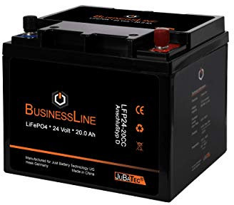 LiFePO4 Akku 24V 20Ah mit BMS (Batterie Management System), Bluetooth:ohne Bluetooth