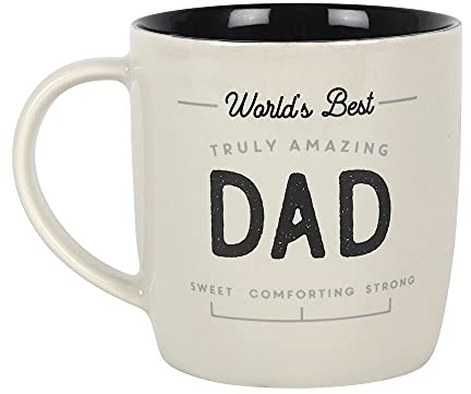 SJ TRADERS Amazing Dad Coffee Mug, Novelty Dads Gifts for Fathers Day, Tea Coffee and Hot Chocolate Cups, Party Presents for Your Dad from Daughter and Son (Truly Amazing Dad Mug)
