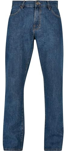 Urban Classics Herren Organic Straight Leg Denim mid Indigo Washed, 30