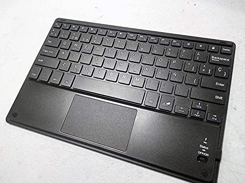 theoutlettablet® Teclado Bluetooth (inalambrico) para Tablet Samsung Galaxy Tab S8 11 (SM-X700N) con Letra Ñ en español y Touchpad