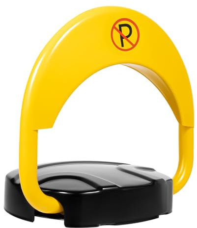 LENJKYYO Elektrisch Parkplatzsperre Wasserdichte Parksperre für den Außenbereich Automatik Klappbar Parksperre mit 30M Fernbedienung