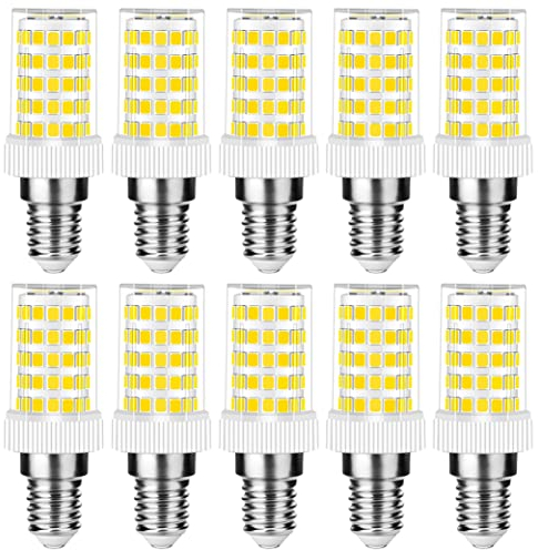 RANBOO E14 LED Lampe 10w Ersatz 80W Halogenlampen, 800LM, Kaltweiß 6000K, AC 220-240V, Birnen für Kronleuchter, Wandlampe, Kühlschrank und Dunstabzugshaube, Kein Flackern, Nicht Dimmbar, 10er Pack