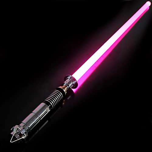 Kevrnabxi FX Duel Lightsaber, RGB 19 Colors Changeable, with 3-7 Sound Fonts, Color Metal Aluminum Handle LED Lightsaber, Boys or Adults Lightsabers Toys