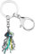 DALANE Emaille Legierung Schlüsselanhänger Quallen Auto Brieftasche Schlüsselbänder Ozean Schmuck Charms Quallen Geschenke für Frauen Mädchen Damen (Grün)