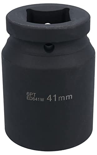 1 Drive 41mm Deep MM Impact Impacted Socket 6 Sided Single Hex