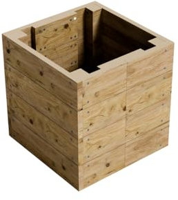 Conka Garden - Wooden Raised Bed Kit - Large Garden Planters for Vegetables, Herbs, Flowers – Start Growing Plants Earlier & Better - Durable & Resistant FSC Treated Timber 60ccm L x 60ccm W x 60ccm H