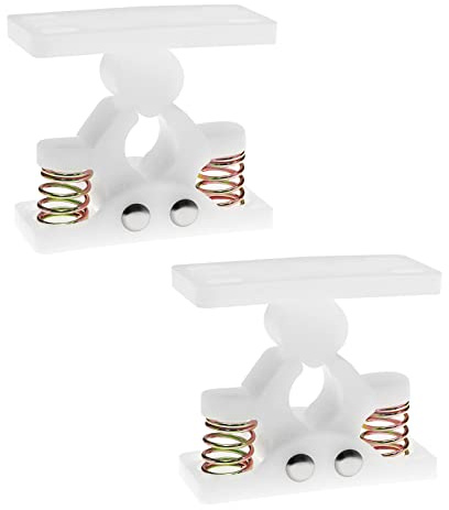 Create idea Lot de 2pcs Butées de Porte en Plastique pour Butée de Porte pour RV Caravane Camping-Car Auto-Caravane Meubles de Camping-Car, Blanc