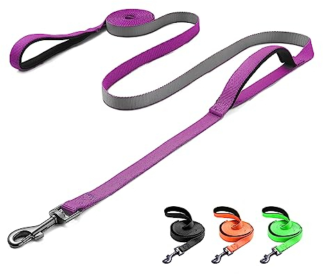 Demigreat Schleppleine für Hunde, 1.5m / 3m / 5m Robuste Lange Hundeleine Trainingsleine mit Gepolsterter Griff und handschlaufe, Ausbildungsleine für Kleine bis Große Hunde