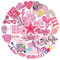 CSDPC Pink Preppy Style Stickers - 50Pcs Cute Vsco for Laptop, Car, Scrapbook, Phone, Skateboard, Computer - Vinyl Waterproof Aesthetic for Teens, Boys, Girls, Adults
