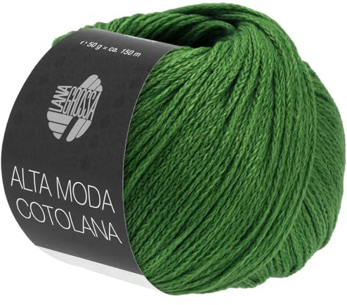 LANA GROSSA Alta Moda Cotolana | Edles Kettengarn aus 45% Schurwolle (Merino superwash), 45% Pima Baumwolle & 10% Polyamid| 50g Wolle zum Stricken & Häkeln | 150m Garn FB 49