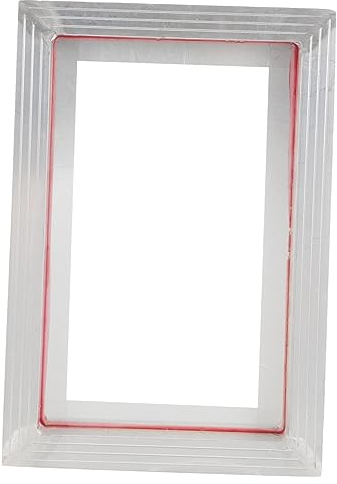 EXCEART Siebdruckgewebe Aus Aluminiumlegierung Siebdruck-startertool Siebdruckzubehör Bilderrahmen Für Den Tisch Siebdruck-metallrahmen Bildschirmrahmen Material Aluminiumrahmen
